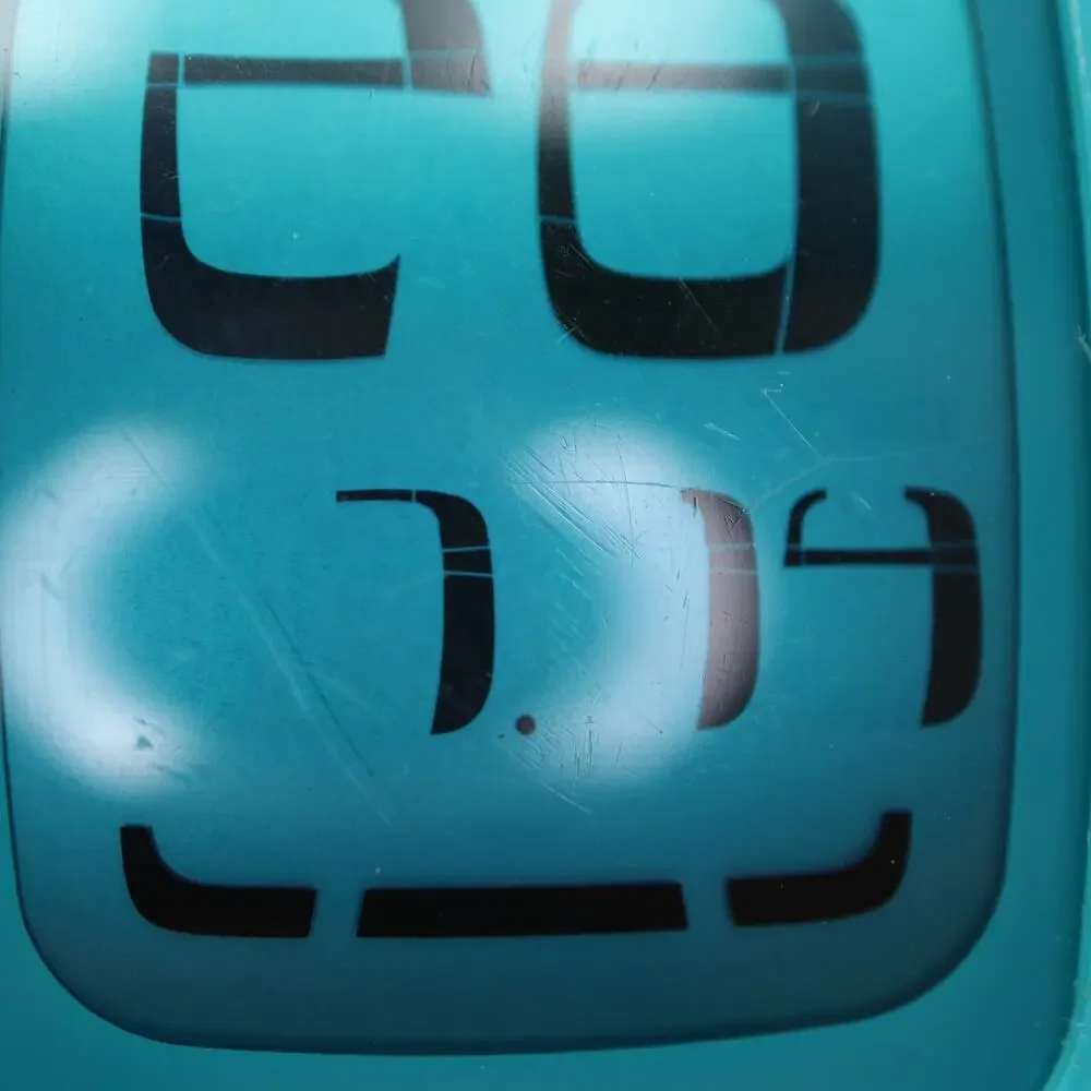 Swatch Touch Blue Digital 39mm Watch Alarm Chrono Timer Silicone w New Battery